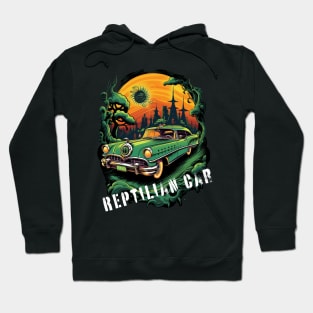 reptilian car Hoodie